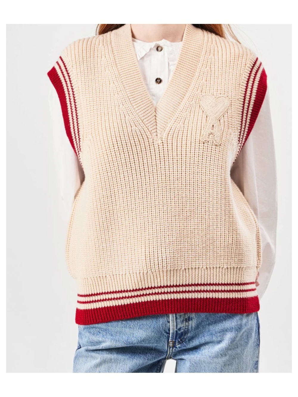Ami Paris Ami de Coeur Sweater Vest